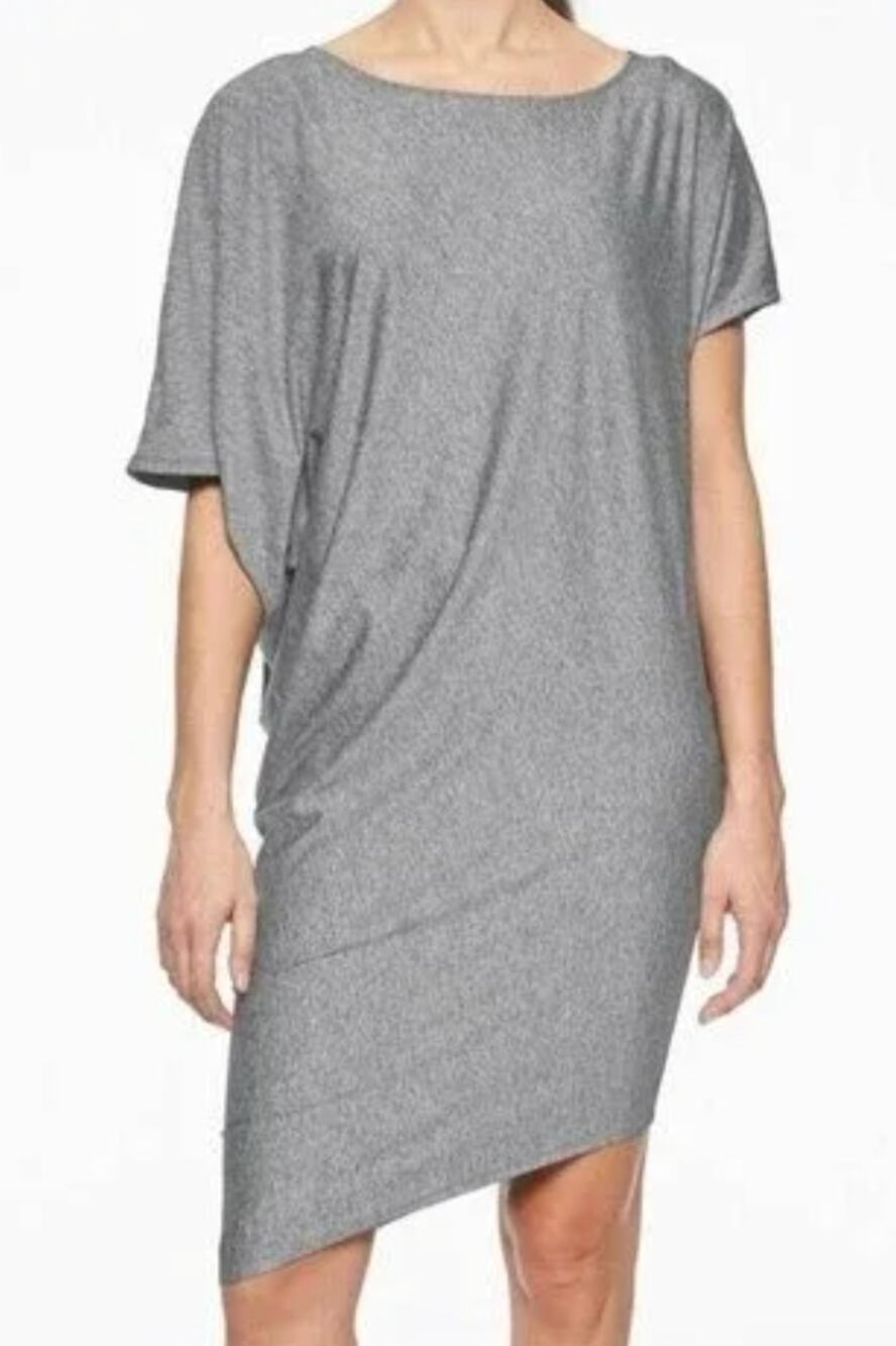 Athleta Women's Grey Sunlover Hilo Dolman Sleeve Dress Size Large